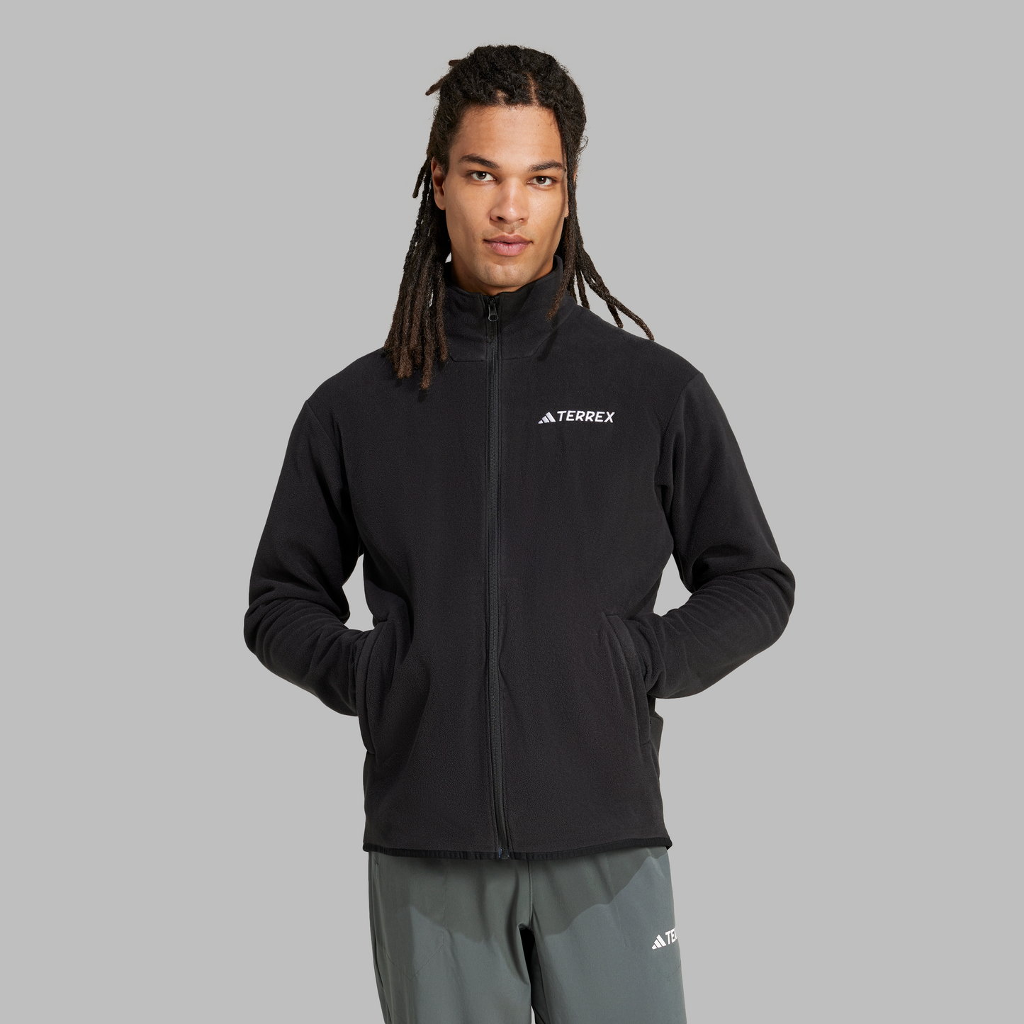 Adidas Mens Multi Essentials Full Zip Fleece - Black