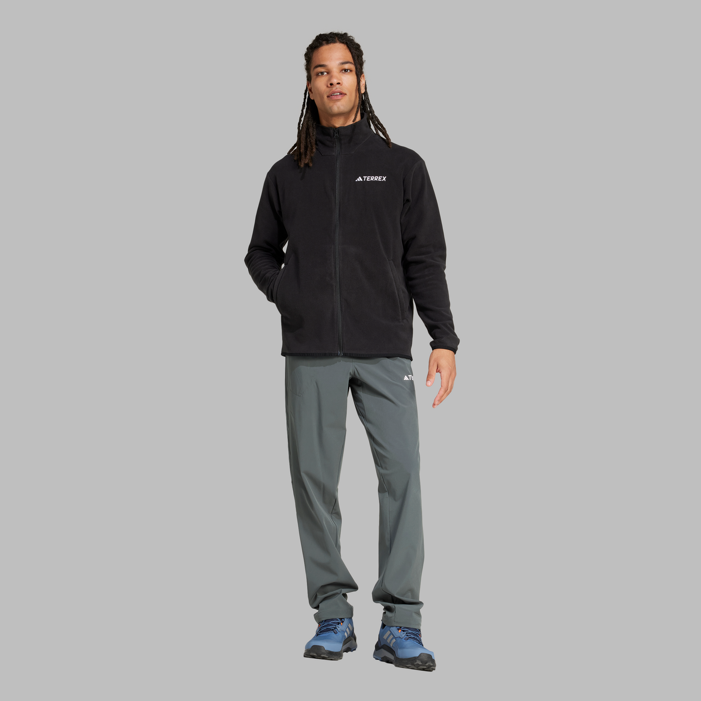 Adidas Mens Multi Essentials Full Zip Fleece - Black