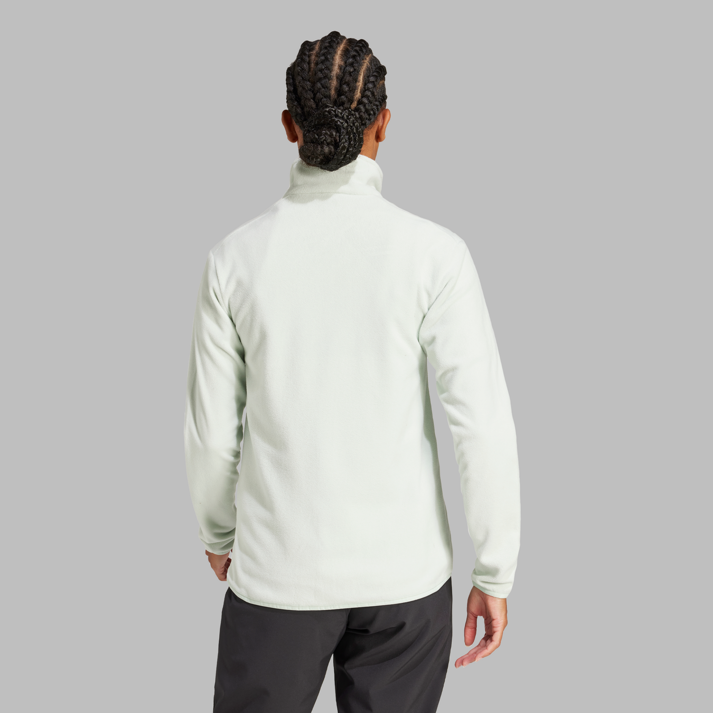 Adidas Womens Multi Essentials Full Zip Fleece Jacket - Linen Green