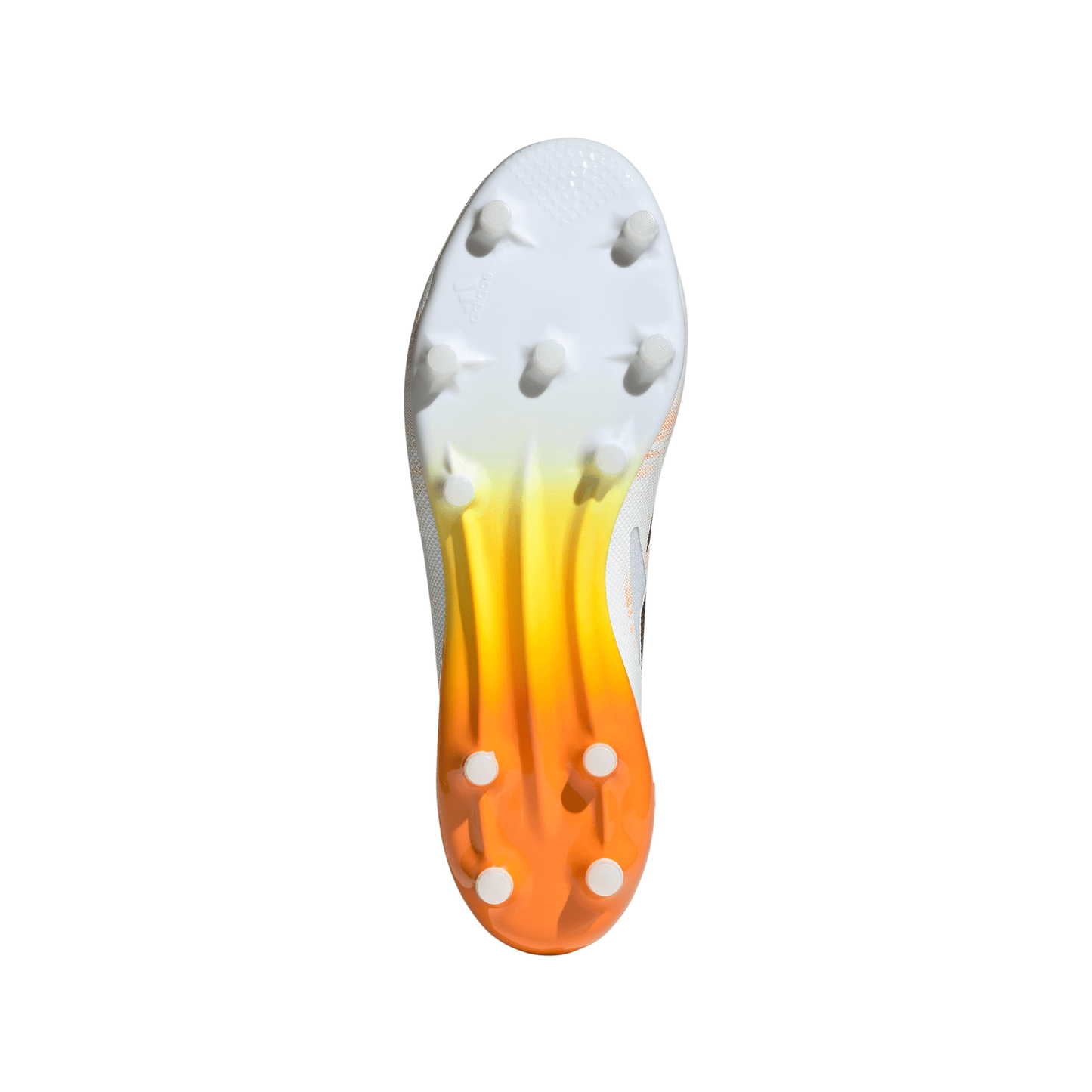 Adidas Adizero RS15 Pro Firm Ground Rugby Boots - White/Black/Lucid Tangerine