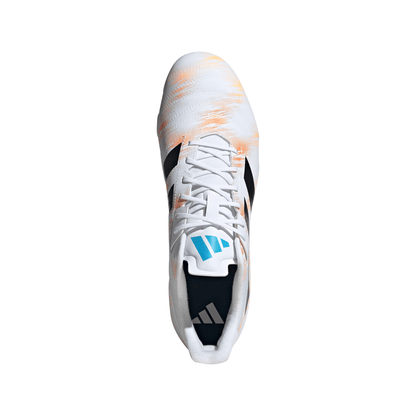 Adidas Kakari RS (SG) Rugby Boots - White/Black/Pure Orange