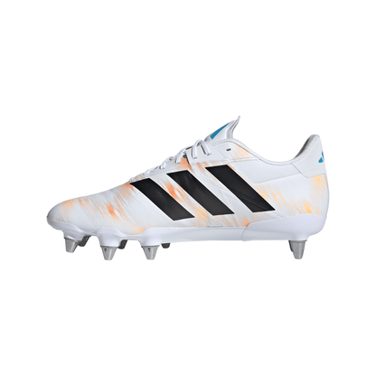 Adidas Kakari RS (SG) Rugby Boots - White/Black/Pure Orange