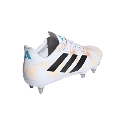 Adidas Kakari RS (SG) Rugby Boots - White/Black/Pure Orange