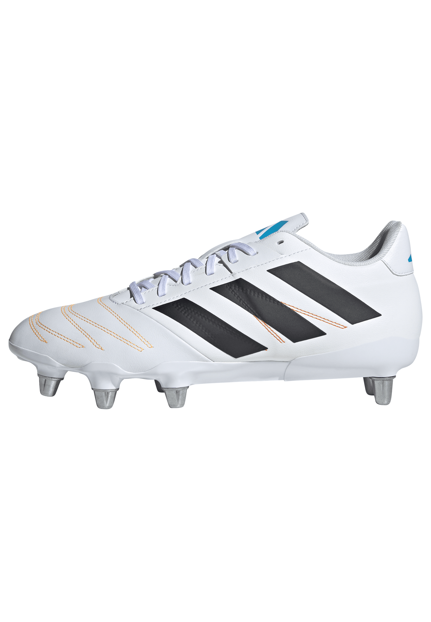 Adidas Kakari Elite (SG) Boots - White/Black/Lucid Aquamarine