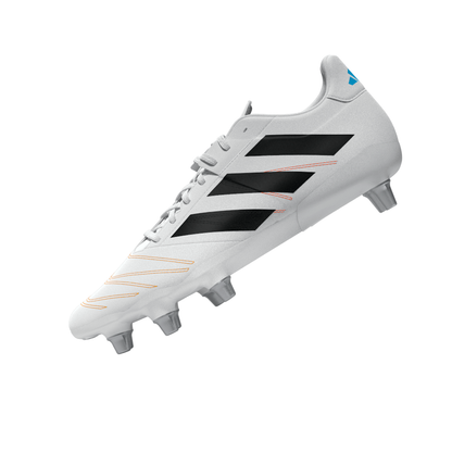 Adidas Kakari Elite (SG) Boots - White/Black/Lucid Aquamarine
