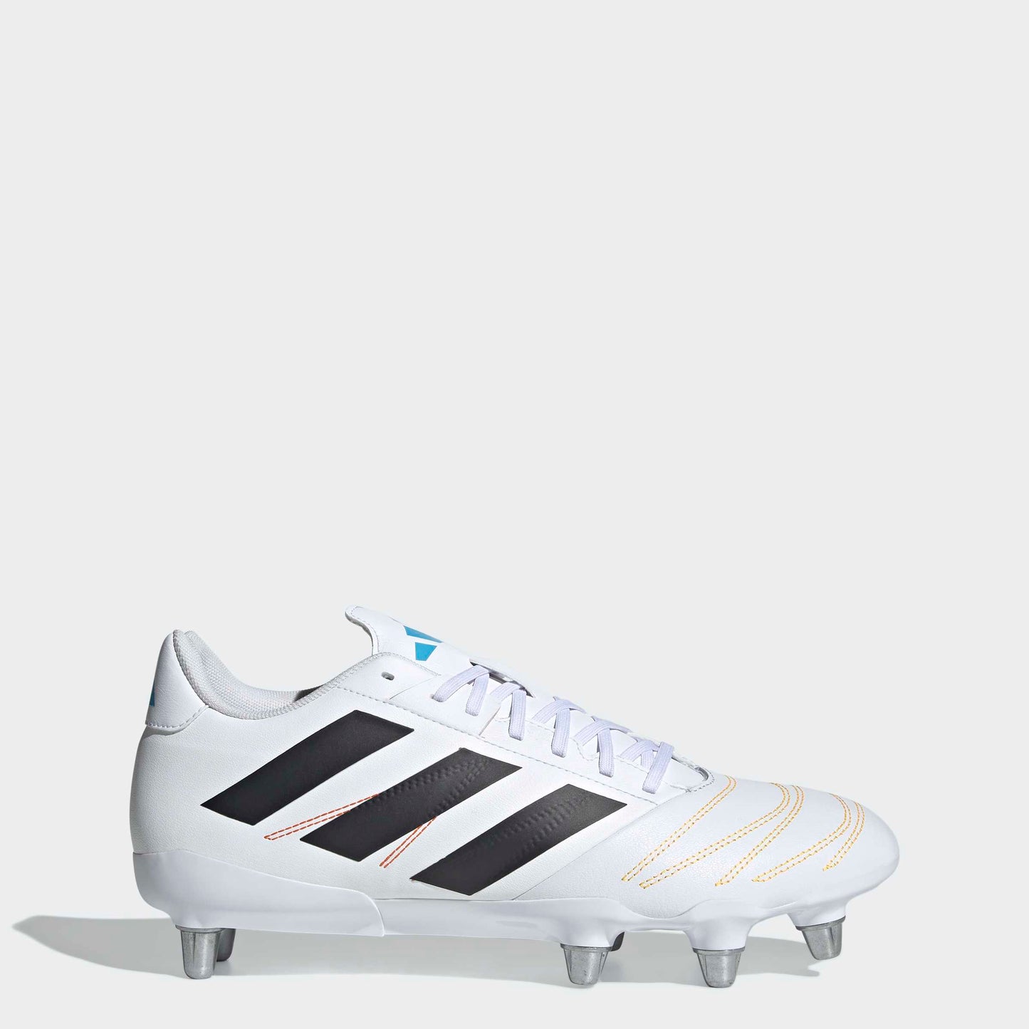 Adidas Kakari Elite (SG) Boots - White/Black/Lucid Aquamarine