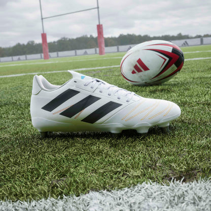 Adidas Kakari Elite (SG) Boots - White/Black/Lucid Aquamarine
