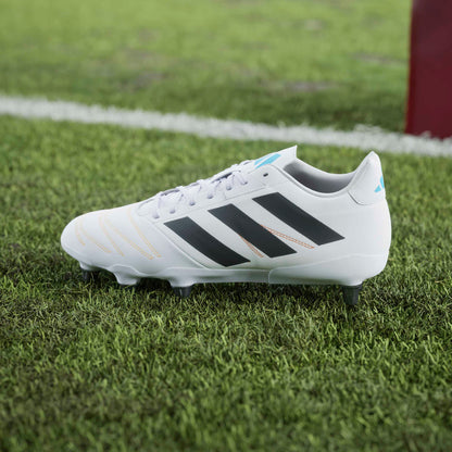 Adidas Kakari Elite (SG) Boots - White/Black/Lucid Aquamarine