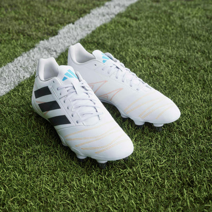 Adidas Kakari Elite (SG) Boots - White/Black/Lucid Aquamarine