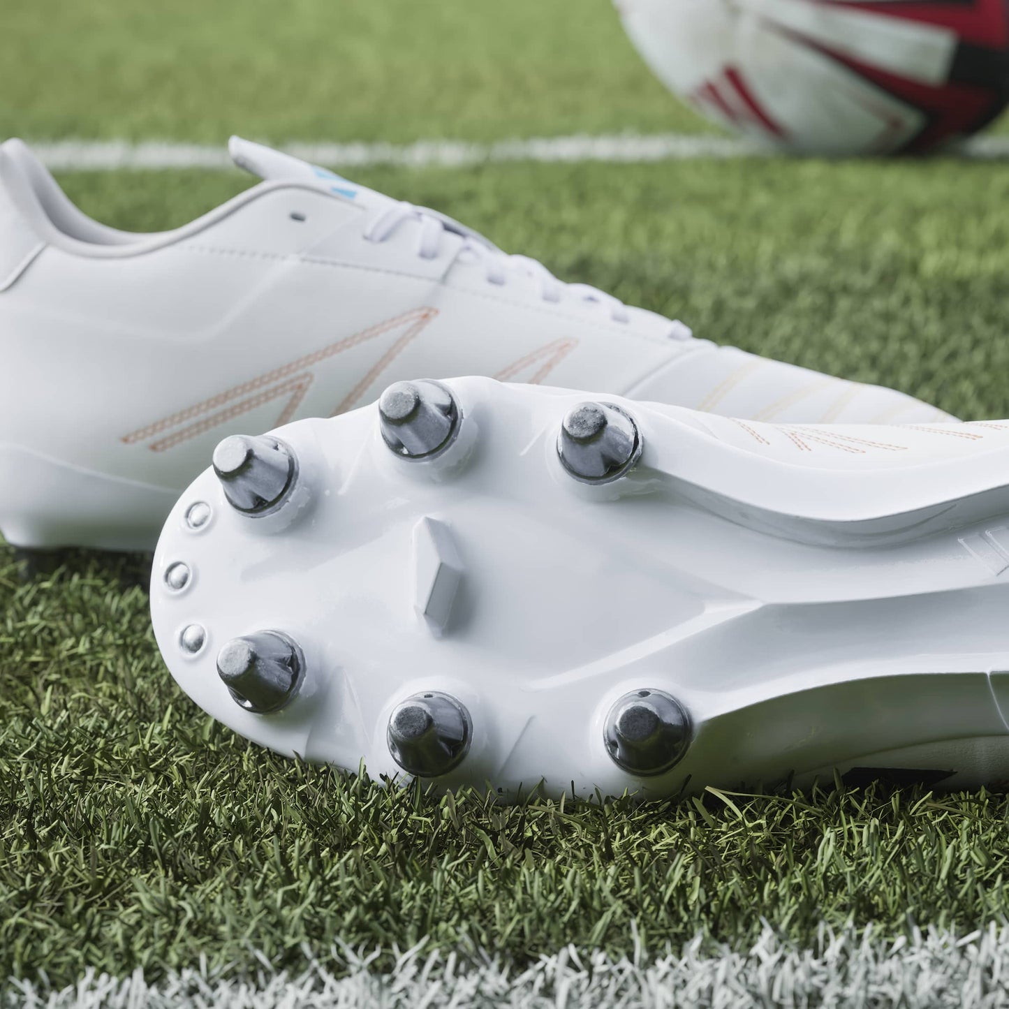 Adidas Kakari Elite (SG) Boots - White/Black/Lucid Aquamarine