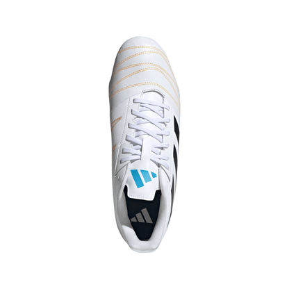 Adidas Kakari Elite (SG) Boots - White/Black/Lucid Aquamarine
