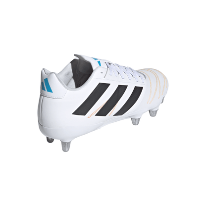 Adidas Kakari Elite (SG) Boots - White/Black/Lucid Aquamarine