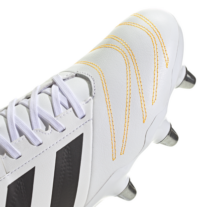 Adidas Kakari Elite (SG) Boots - White/Black/Lucid Aquamarine