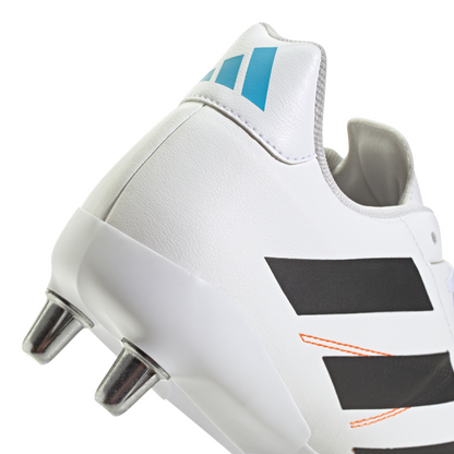 Adidas Kakari Elite (SG) Boots - White/Black/Lucid Aquamarine