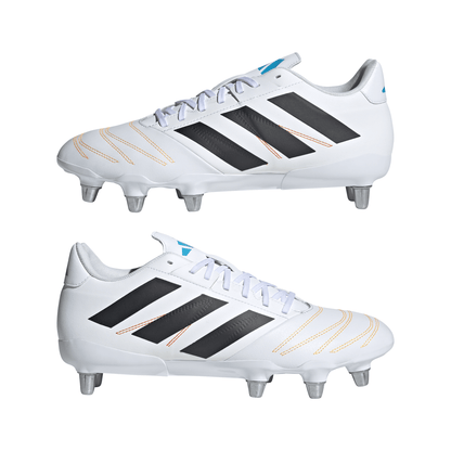 Adidas Kakari Elite (SG) Boots - White/Black/Lucid Aquamarine