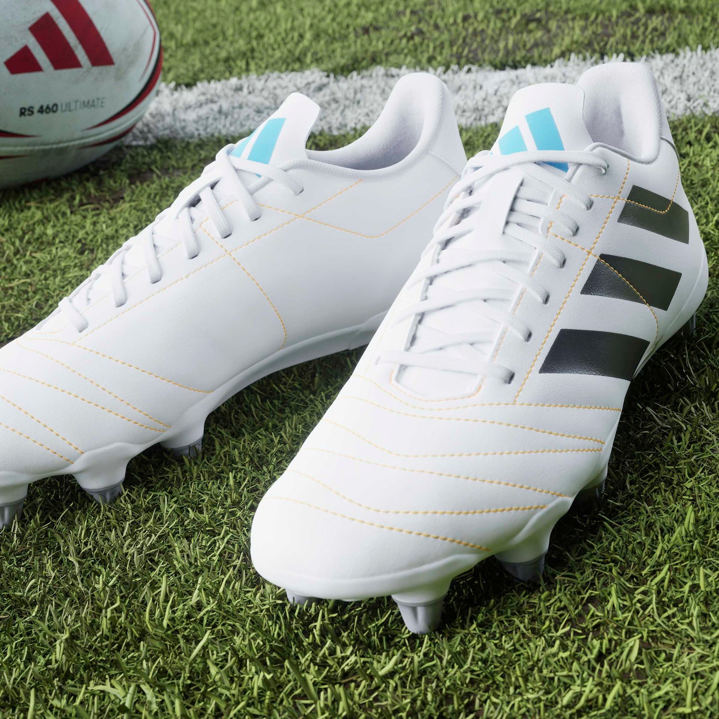 Adidas Kakari (SG) Rugby Boots - Pure Orange/White/Black