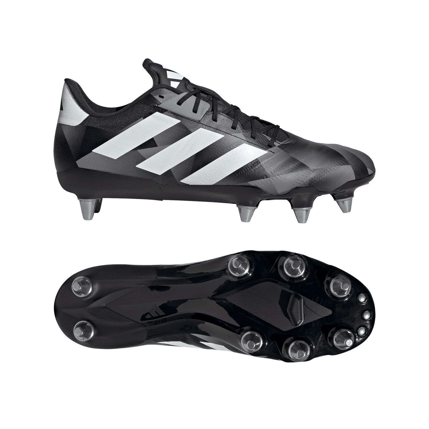 Adidas Kakari RS (SG) Rugby Boots - Black/White/Carbon
