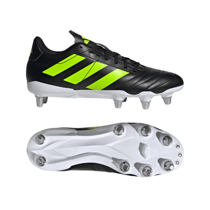 Adidas Kakari (SG) Rugby Boots - Black/Lemon/White
