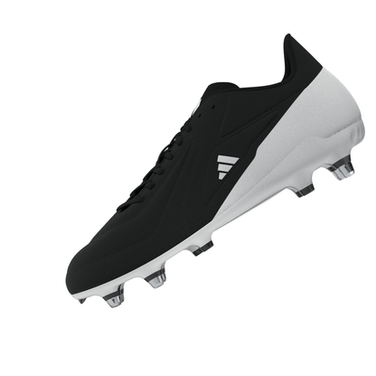 Adidas Adizero RS15 Ultimate Soft Ground Rugby Boots - Black/White/Grey-