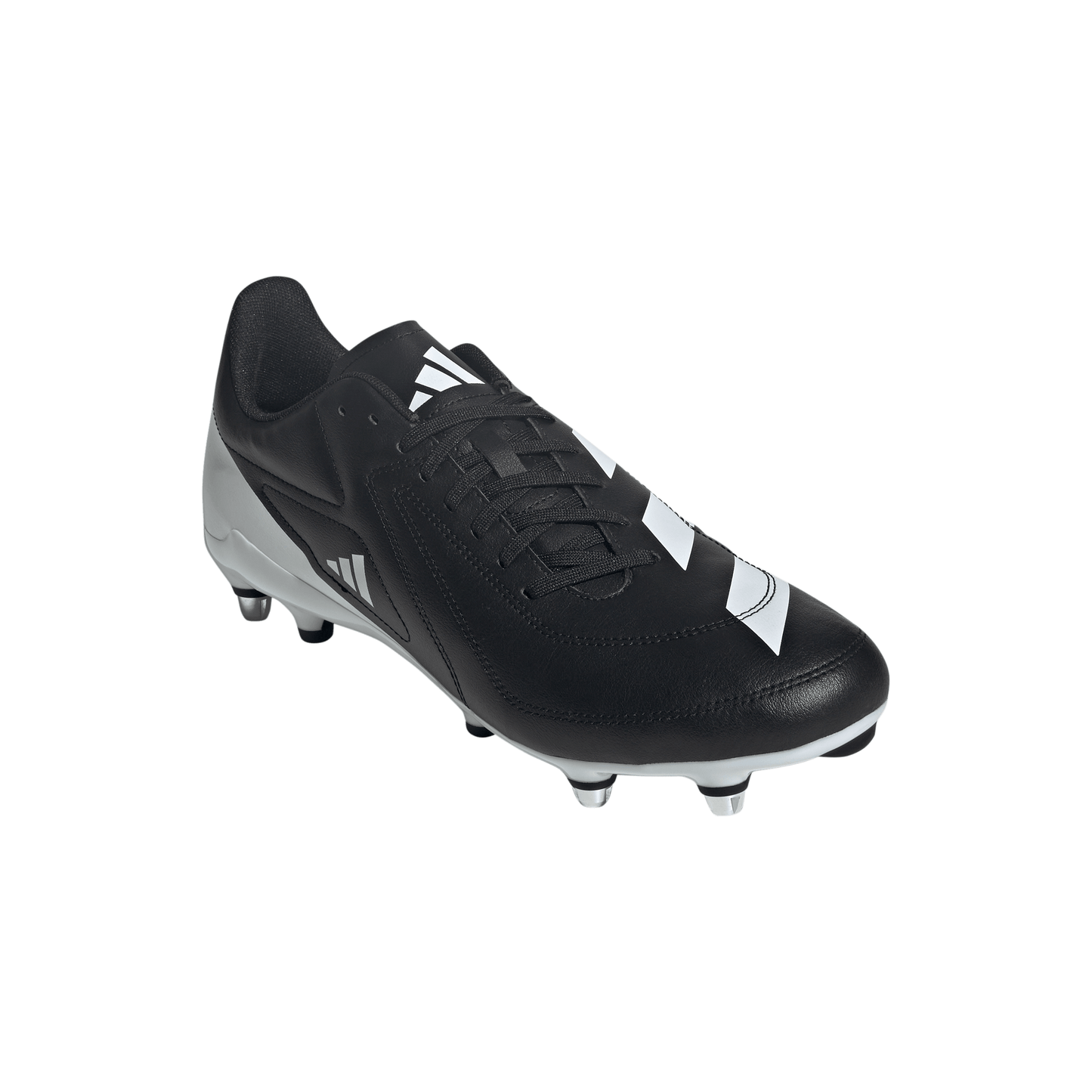 Adidas Adizero RS15 Ultimate Soft Ground Rugby Boots - Black/White/Grey-