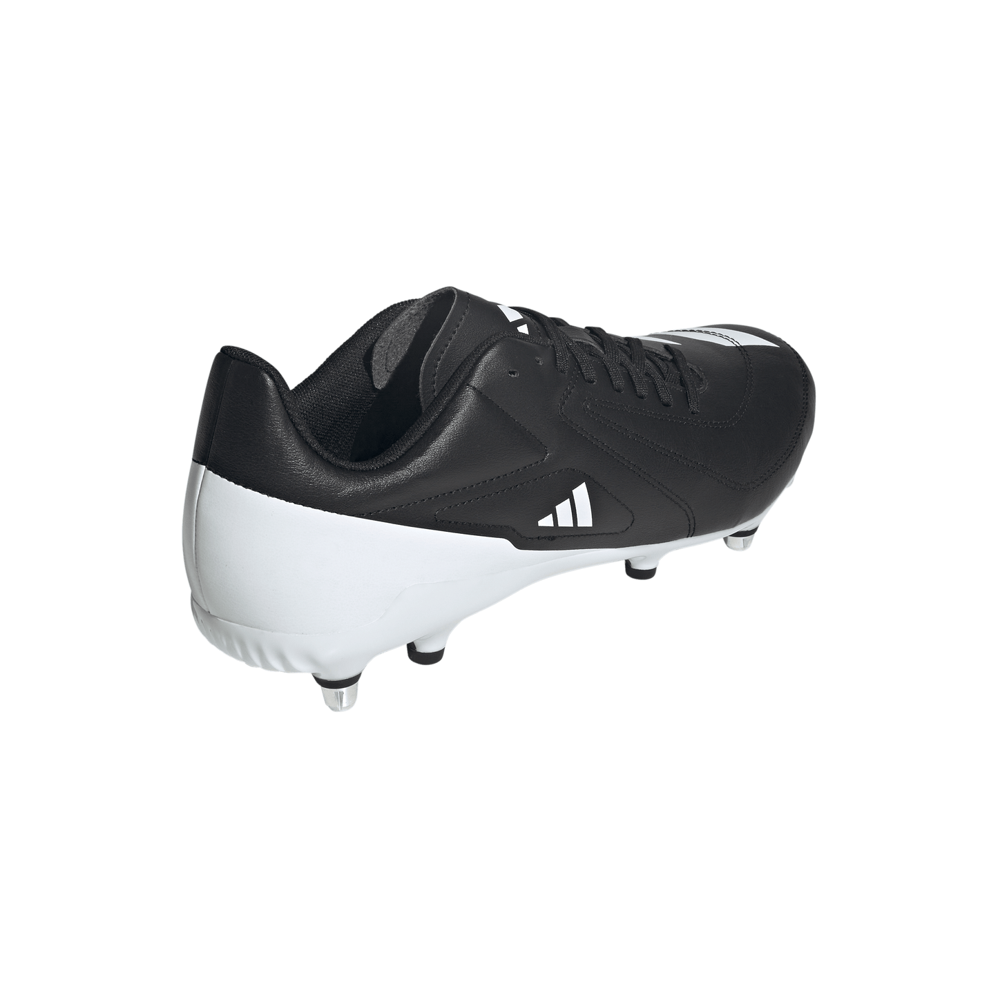 Adidas Adizero RS15 Ultimate Soft Ground Rugby Boots - Black/White/Grey-