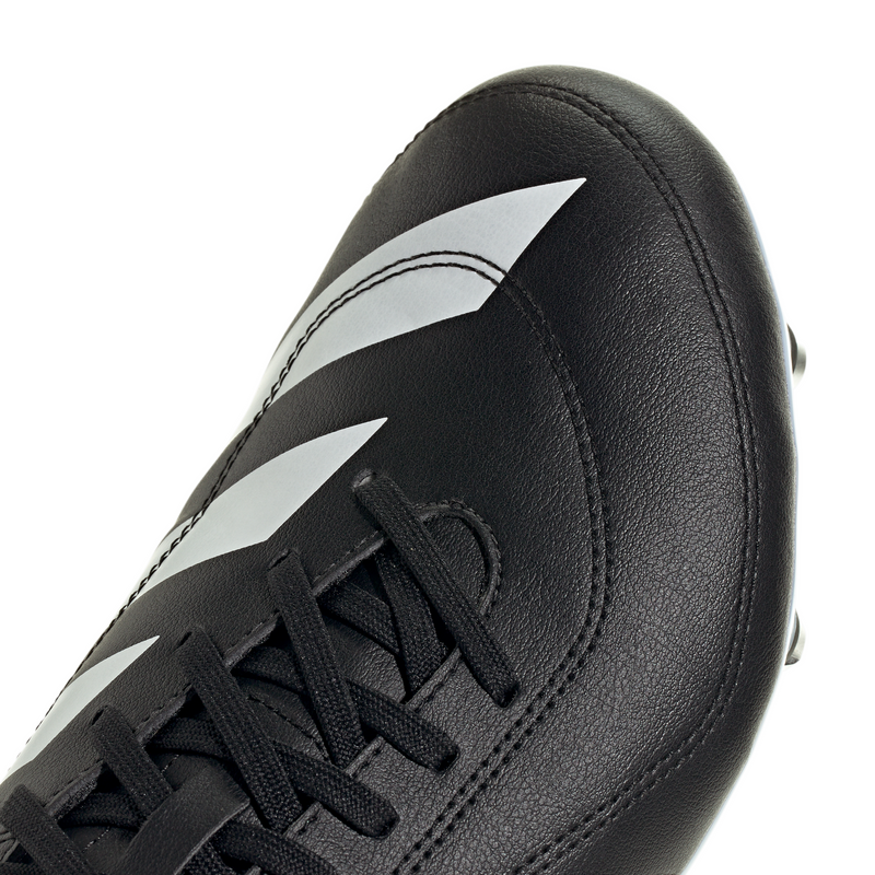 Adidas Adizero RS15 Ultimate Soft Ground Rugby Boots - Black/White/Grey-