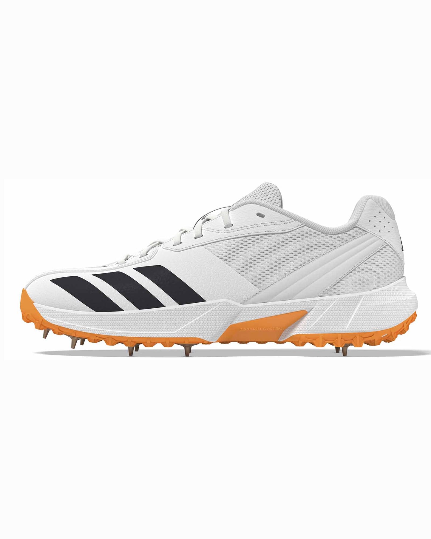 Adidas 22YRDS Spike Cricket Shoe - White/Onyx/Tangerine