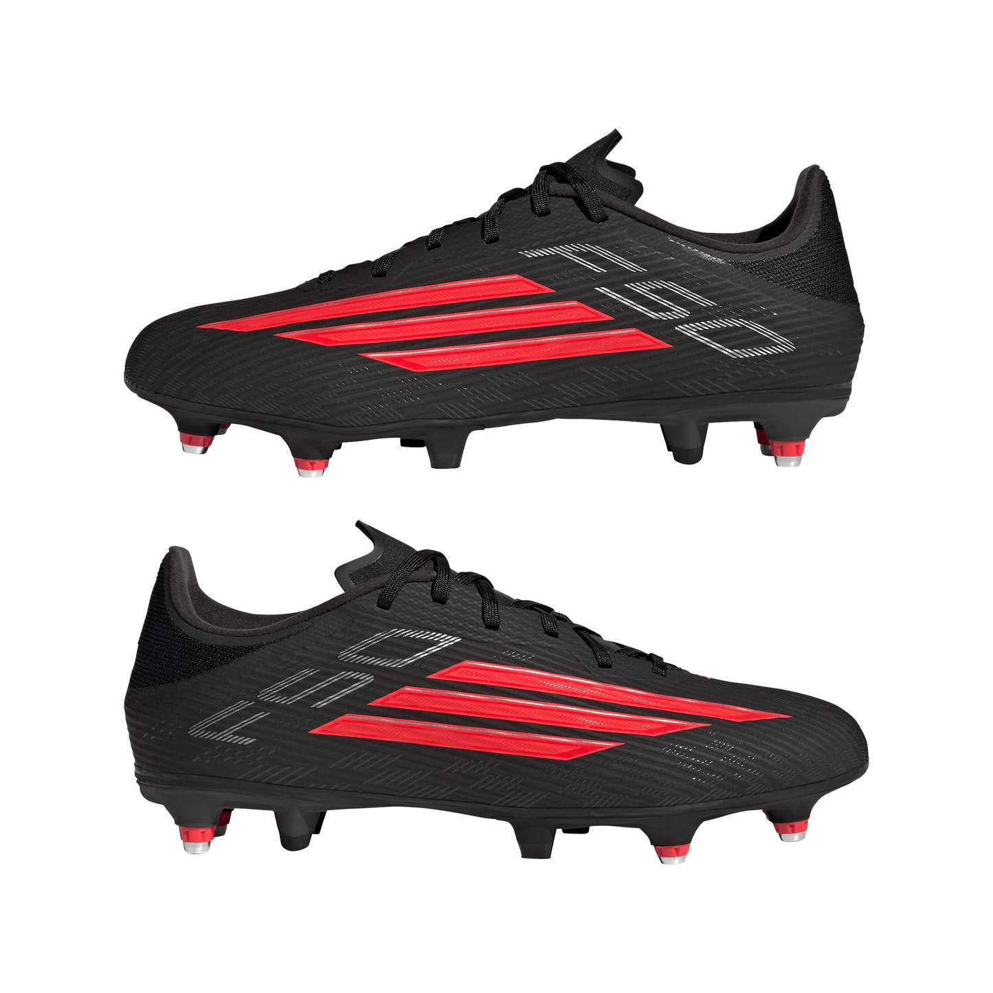Adidas F50 League SG Boots - Black/Red/Black