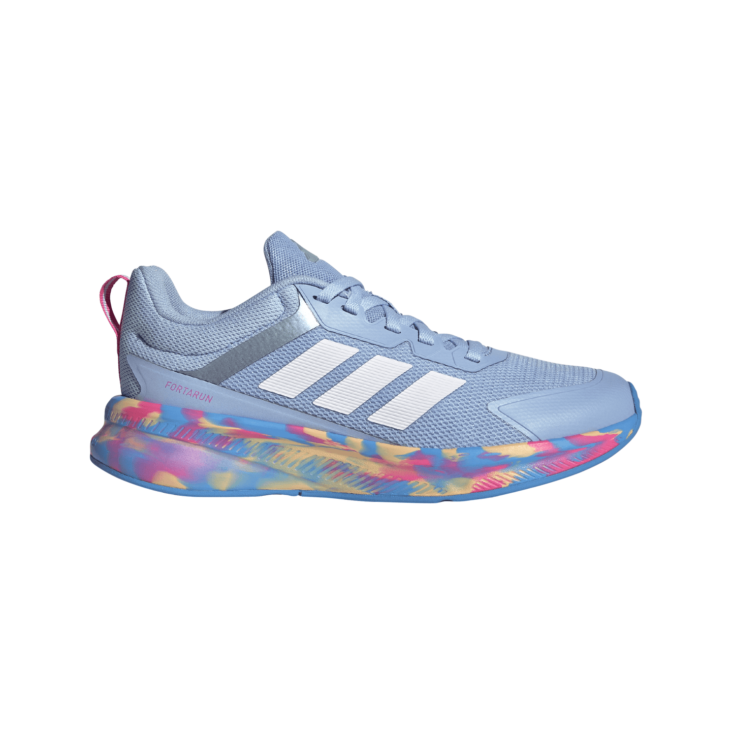 Adidas Kids Fortarun 4.0 Shoes - Glow Blue/Magic Grey