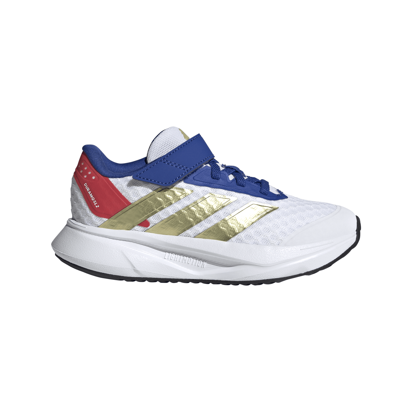 Adidas Kids Duramo SL2 Shoes - White/Gold/Red