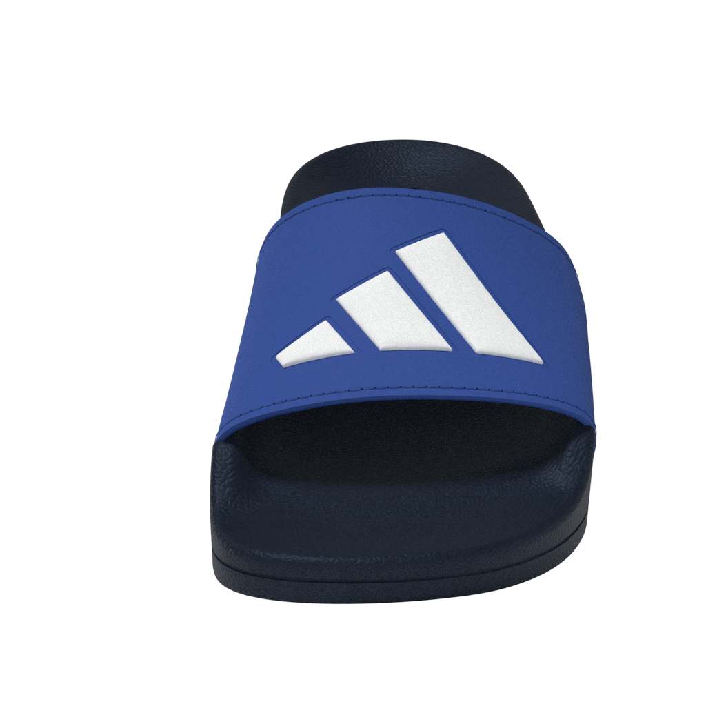 Adidas Kids Adilette Shower Logo Slides - Bark Blue/White/Royal Blue