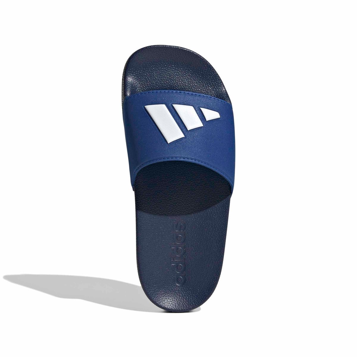 Adidas Kids Adilette Shower Logo Slides - Bark Blue/White/Royal Blue