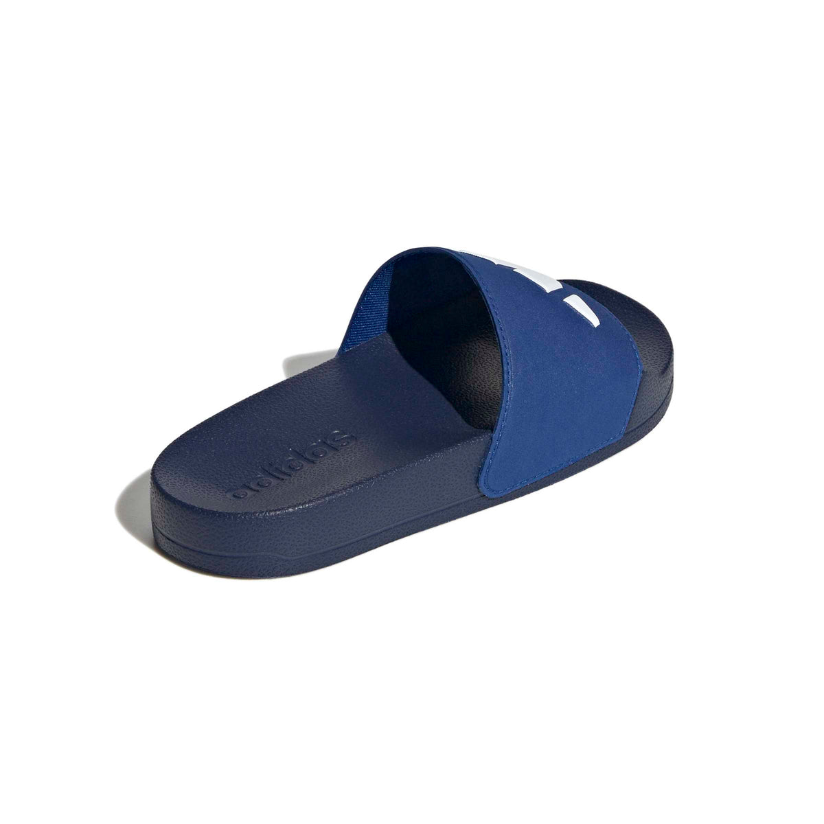 Adidas Kids Adilette Shower Logo Slides - Bark Blue/White/Royal Blue