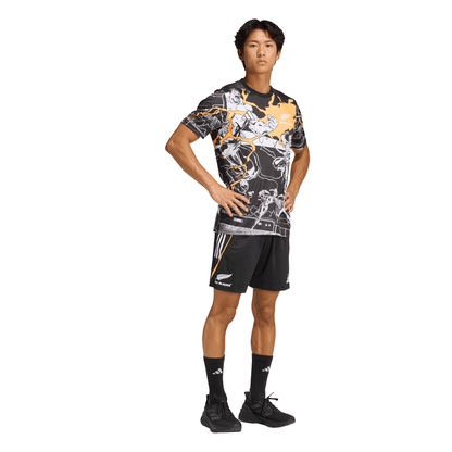 Adidas Mens All Blacks Marvel Captains Run Jersey