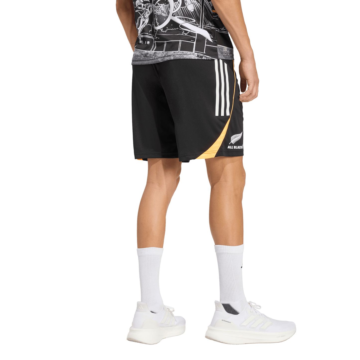 Adidas Mens All Blacks Marvel Gym Shorts