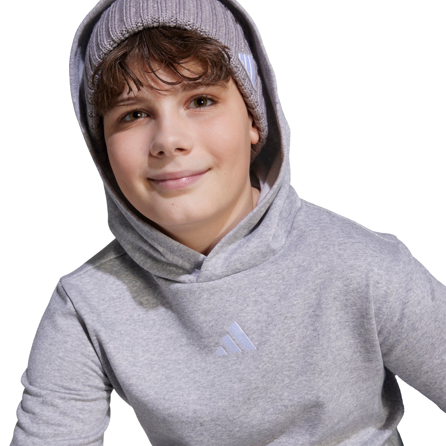 Adidas Kids Essentials Hoodie - Grey Heather