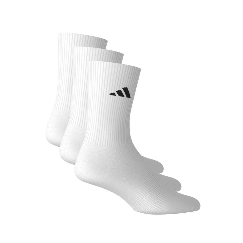 Adidas Cushioned SportswearCrew Socks 3 Pair - White/White