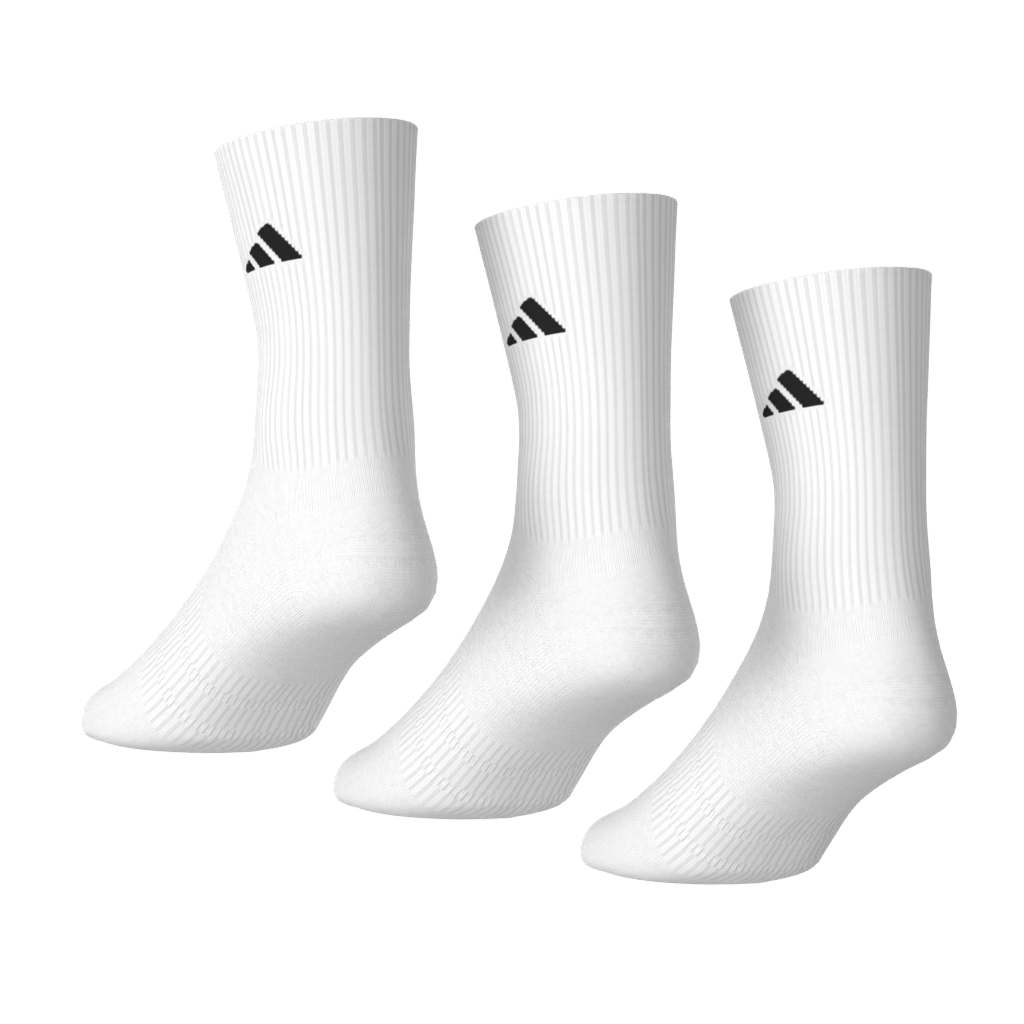 Adidas Cushioned SportswearCrew Socks 3 Pair - White/White