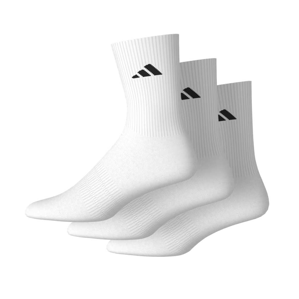 Adidas Cushioned SportswearCrew Socks 3 Pair - White/White