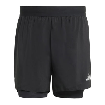 Adidas Mens adi365 Running Essentials 2in1 Shorts - Black