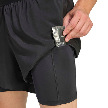 Adidas Mens adi365 Running Essentials 2in1 Shorts - Black