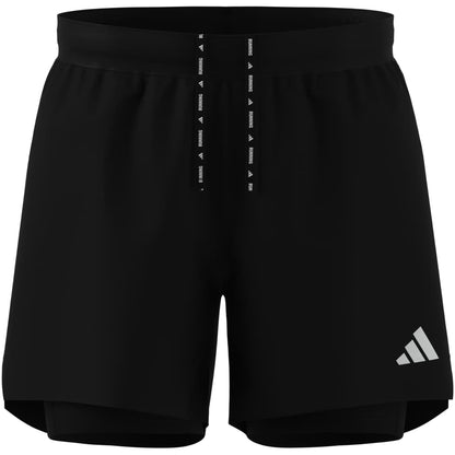 Adidas Mens adi365 Running Essentials 2in1 Shorts - Black