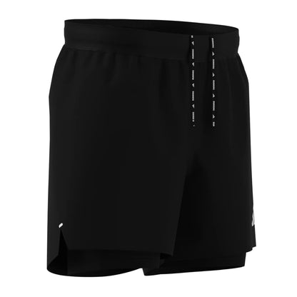 Adidas Mens adi365 Running Essentials 2in1 Shorts - Black