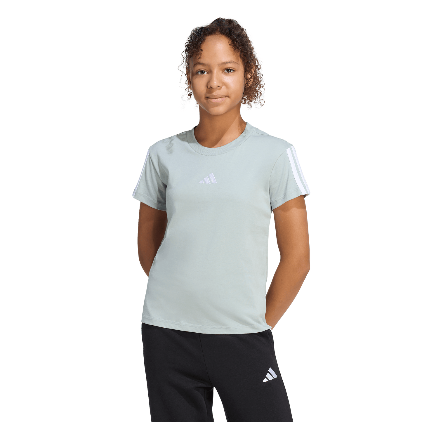 Adidas Essentials T-Shirt Kids - Wonder Sage/White