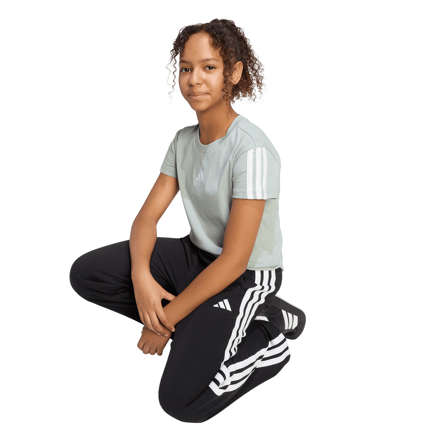 Adidas Essentials T-Shirt Kids - Wonder Sage/White