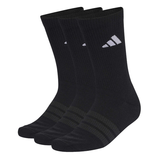 Adidas Cushioned SportswearCrew Socks 3 Pair - Black/White