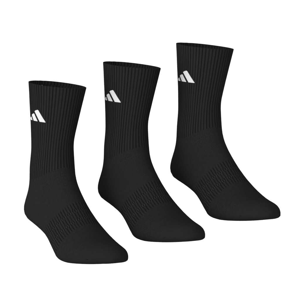 Adidas Cushioned SportswearCrew Socks 3 Pair - Black/White