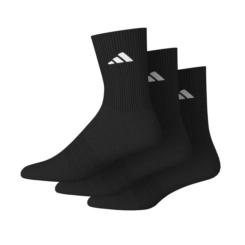 Adidas Cushioned SportswearCrew Socks 3 Pair - Black/White