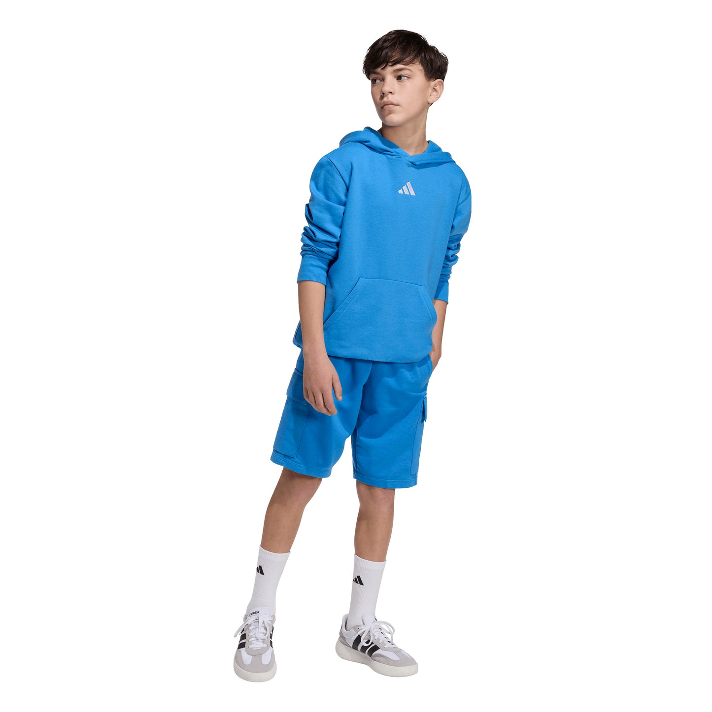 Adidas Kids Essentials Hoodie - Ray Blue