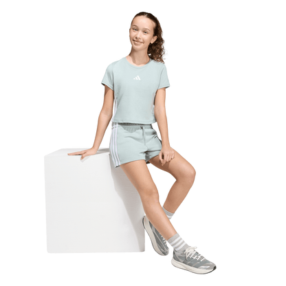 Adidas Kids Essentials Shorts - Sage/White